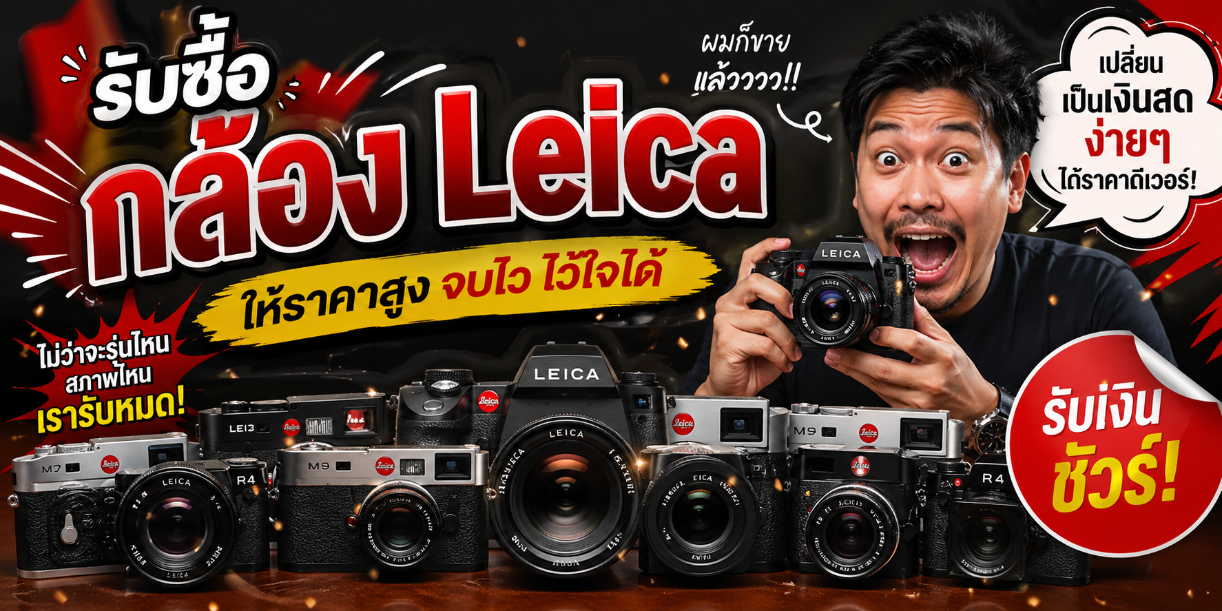 รับซื้อกล้อง Leica